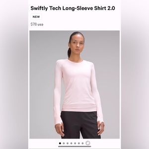 Lululemon Swiftly Tech Long-Sleeve Shirt 2.0